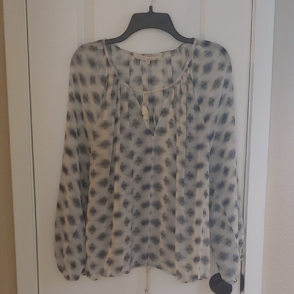 RACHEL Rachel Roy Black and Cream Blouse